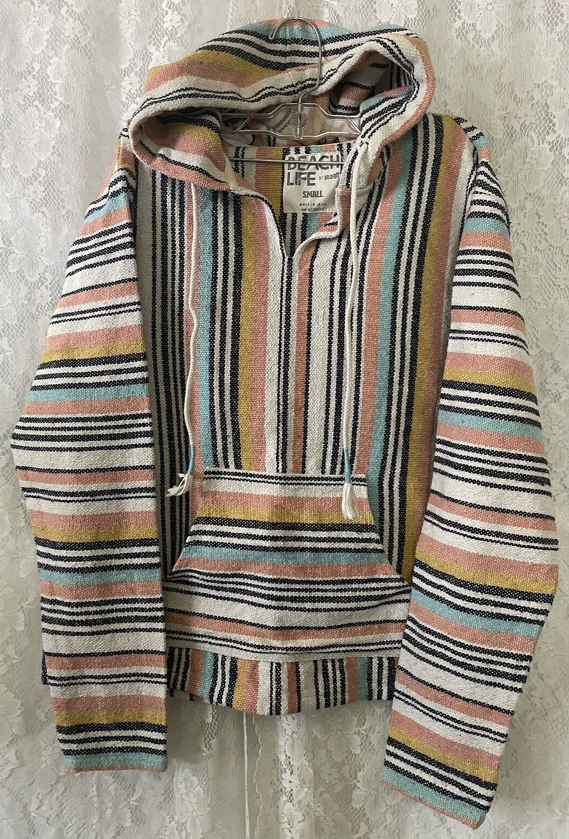 Womens top baja poncho