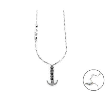 Collana Uomo In Legno Marrone Ed Elementi In Acciaio Inossidabile. ... | Su MissHobby - Foto 6