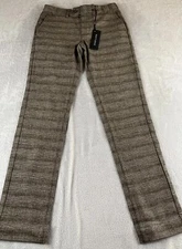 Nifty Genius Straight Leg Regular Fit brown straight leg pants size 28x34