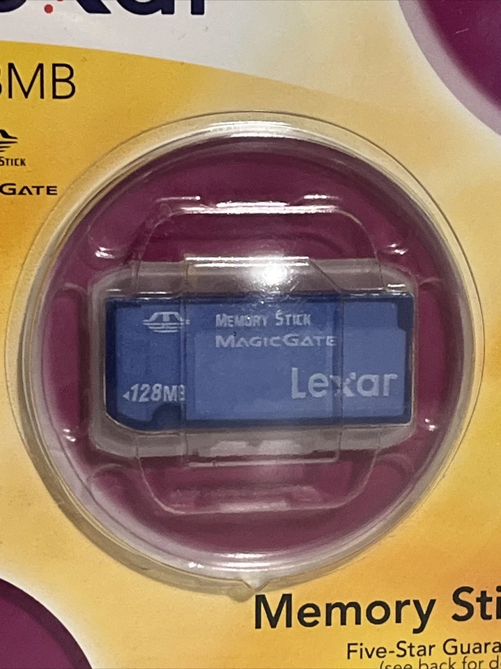 Lexar Media 128MB Memory Stick (MS128-431) New, Magic Gate - Image 2 of 4