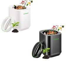VIVOSUN 4L Electric Kitchen Composter Countertop Compost Bin Fertilizer Maker 