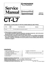Manuale Di Servizio Per Pioneer CT-L7