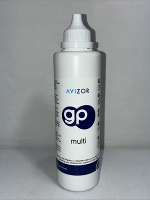 Sealed Avizop GP Multi Cleaning Solution For Rigid & Gas Permeable Lenses 240 mL