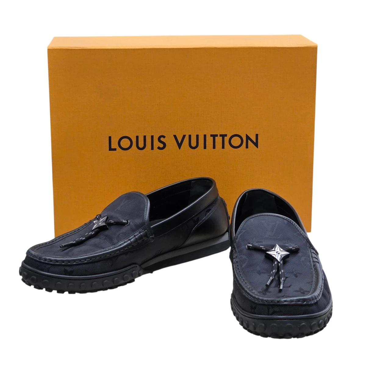 Louis Vuitton Moccasin Black Casual Shoes for Men for sale | eBay
