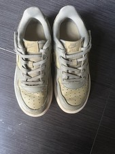 Nike Kids Airforce 1 Sneakers Army Green Low Tops With Strap closure Easy On/off