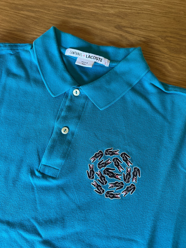Lacoste X Campanas LOT OF 2 Short Sleeve Polo Shirts Size 6