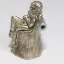 Vintage Metal Sitting Pixie Candle Snuffer