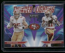 2021 Panini Playoff #TL-13 George Kittle / Brandon Aiyuk Thunder & Lightning