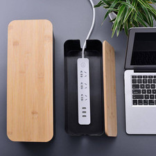 5.3 In. H X 6.2 In. W Large Cable Management Box, Desk Accessories for Wires, Co