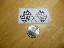 CHECKERED FLAG STICKER DECAL 1 - 50 BULK PACK FUNNY SLOT CAR RACING RACE WINNER