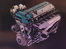 Toyota Supra 2jz-gte Engine Sticker Mk4 Twin Turbo Jdm 2jz Motor
