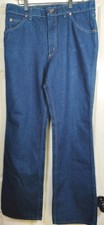 Vintage 70s 80s Sears Roebucks Western Denim Jeans Men 36x32 Dark Wash USA Made