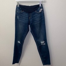 Jessica Simpson Maternity Jeans Skinny Ankle  Distressed blue Size Small
