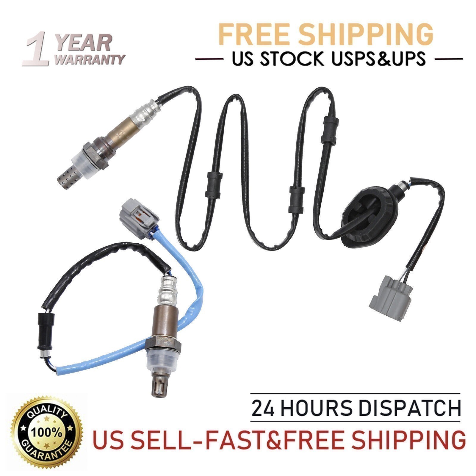 234-4797 Upstream & Downstream O2 Sensors for Honda Accord 2.4L 2003 2004-2007!