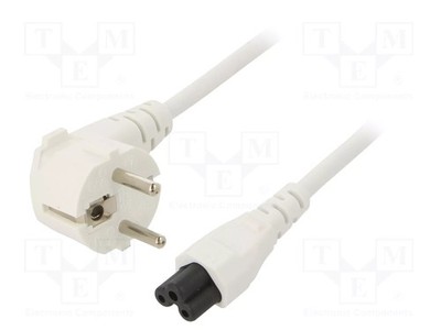 2,5A 250V 3x0,75mm2 weiß Variante: Uni-Schuko PVC Kabel