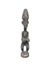 Rare Antique African Baule Figure from the Ivory Coast 28"