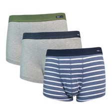 Lot 3 Packs Mens Boxer Briefs Trunks Shorts Underwear Cotton Stretch Size L
