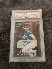 2021 Panini Zenith TREVOR LAWRENCE Artist Proof  SILVER PSA AUTH,DNA 10 RC # /8