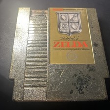 The Legend of Zelda 1 and 2 Adventure of Link Gold Nintendo NES Carts W/ Sleeve