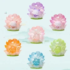 Ancient Nine Fox Lotus Fairy Blind Box Mystery Figurine Action Kawaii Toys Gift