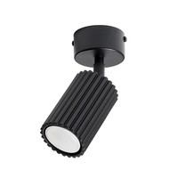 Deckenspot Flexibel Aluminium Schwarz GU10 Ø 6.5 Cm Deckenleuchte Wohnzimmer