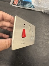 MK Cooker Switch K5060 PPK Logic Plus Brushed Silver Screwless