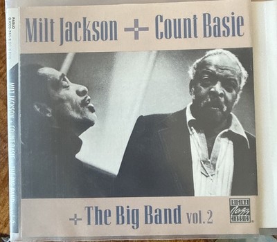 Milt Jackson Count Basie  The Big Band Vol. 2  CD VG+ Condition