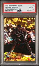 1998 Bowman's Best David Robinson #83 Atomic Refractor PSA 8