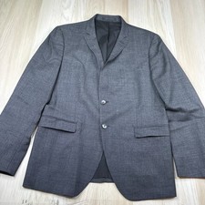 Boss Hugo Boss Mens Gray Stretch Tailoring Extra Sim Fit Blazer Jacket Size 44R