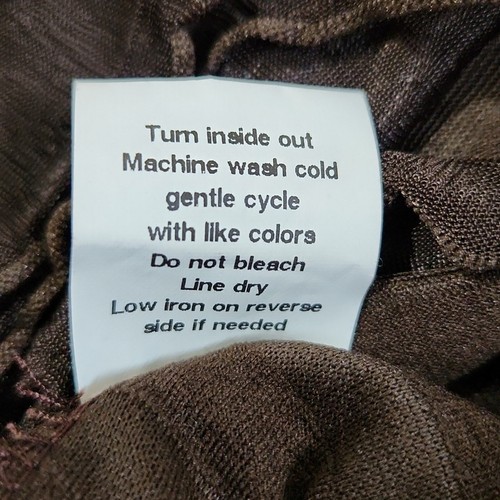 Vintage Notations Womens Brown Layered Blouse Size Med Fiesta Neutral Ruffle USA - Picture 8 of 9