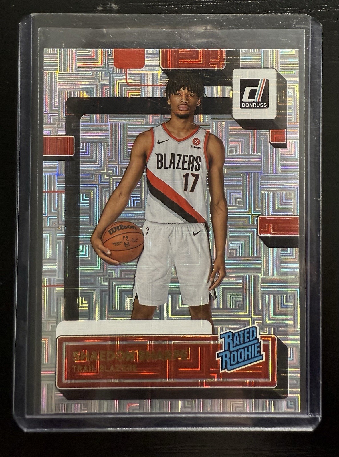 2022-23 Panini Donruss Rated Rookie Choice Shaedon Sharpe #207 Rookie RC