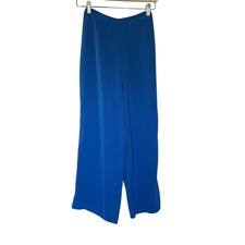 Vintage Blue Wide-Leg Elastic Waist Pants comfortable flowy lightweight free
