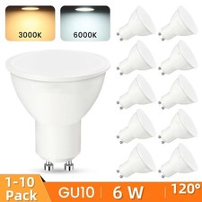 1/5/10PCS GU10 6W 220V LED Bulbs Lamps Cool Warm White Down Light Energy Saving