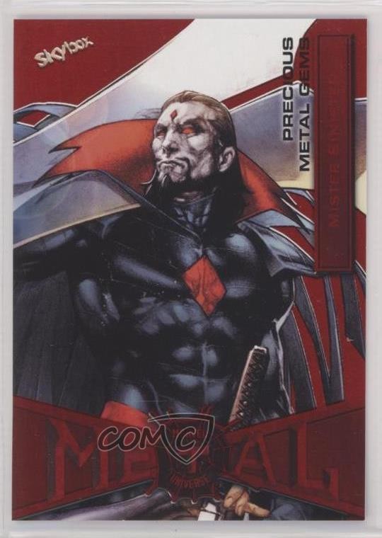 2022 Marvel Metal Universe Spider-Man PMG Red 63/100 Mr Sinister Mister #53 0s8x
