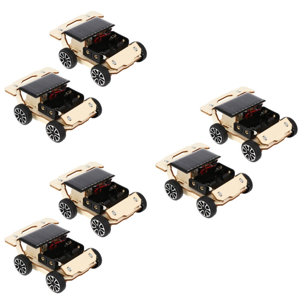 Set di 6 Auto Solari Fai da Te per Bambini