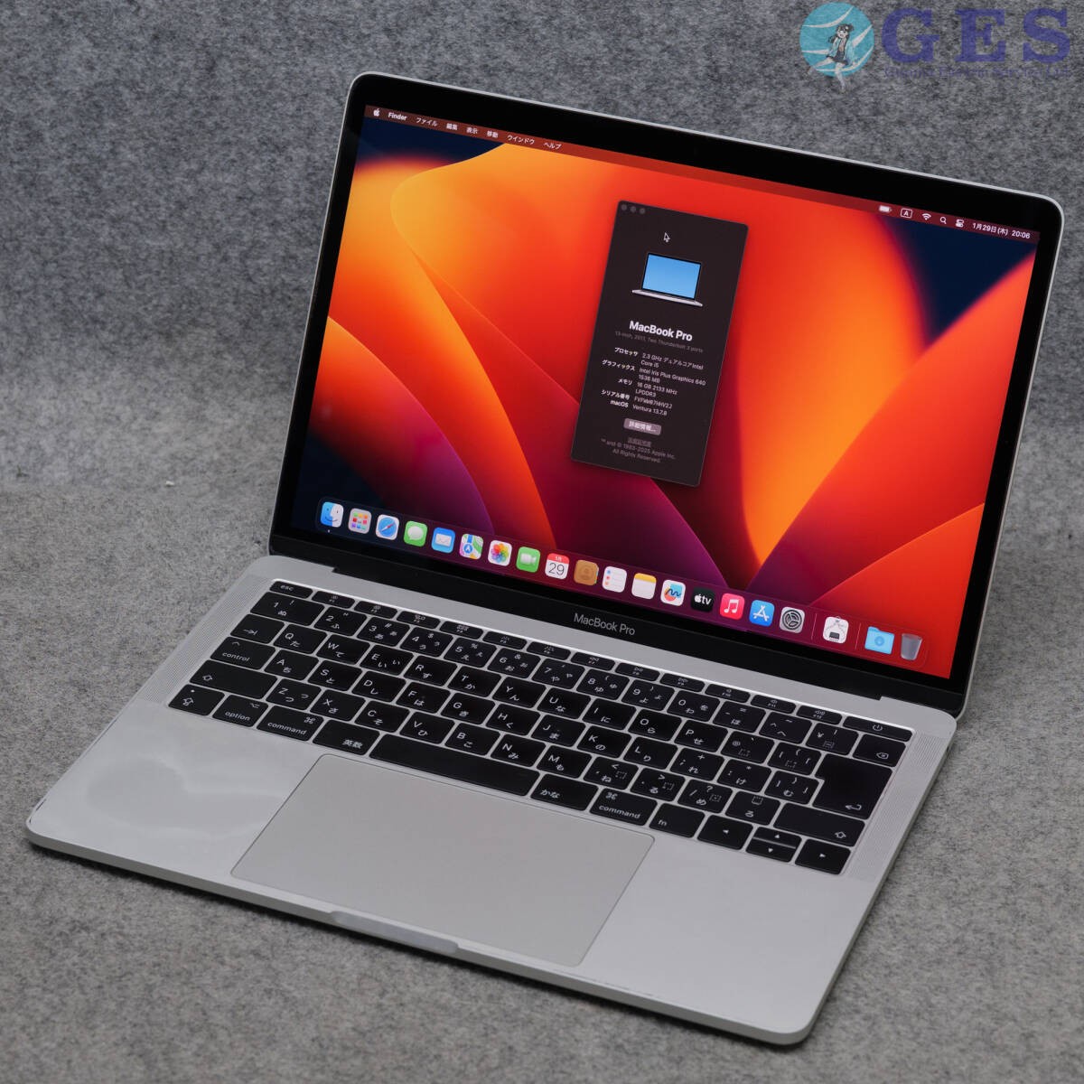 Apple MacBook Pro A1708 Core i5-7360U RAM 16GB SSD 256GB macOS