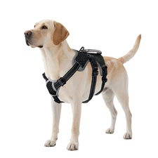 No Escape Dog Harness, Escape Proof Harness, Fully Reflective Harness with Pa...