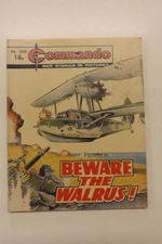 COMMANDO COMIC WAR STORIES IN PICTURES No.1589 BEWARE THE WALRUS! 1982 GN1735