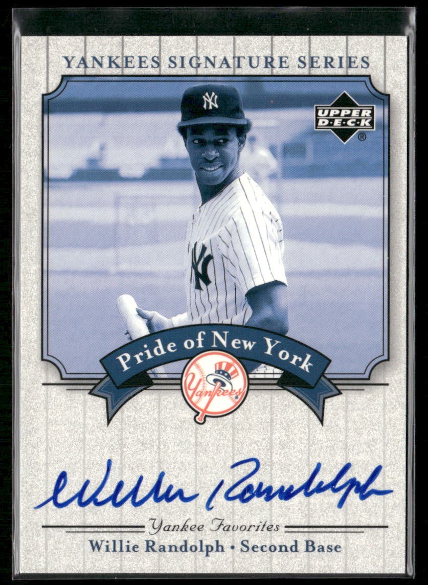 2003 Upper Deck Yankees Signature Series  Willie Randolph Pride of New York Auto