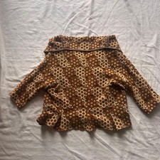 COMME des GAR ONS Floral Embroidered Jacquard Cardigan Jacket M Used Japan 3F