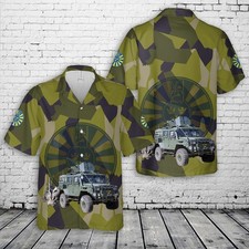 Swedish Army RG 32 Scout Terrangbil 16 Hawaiian Shirt
