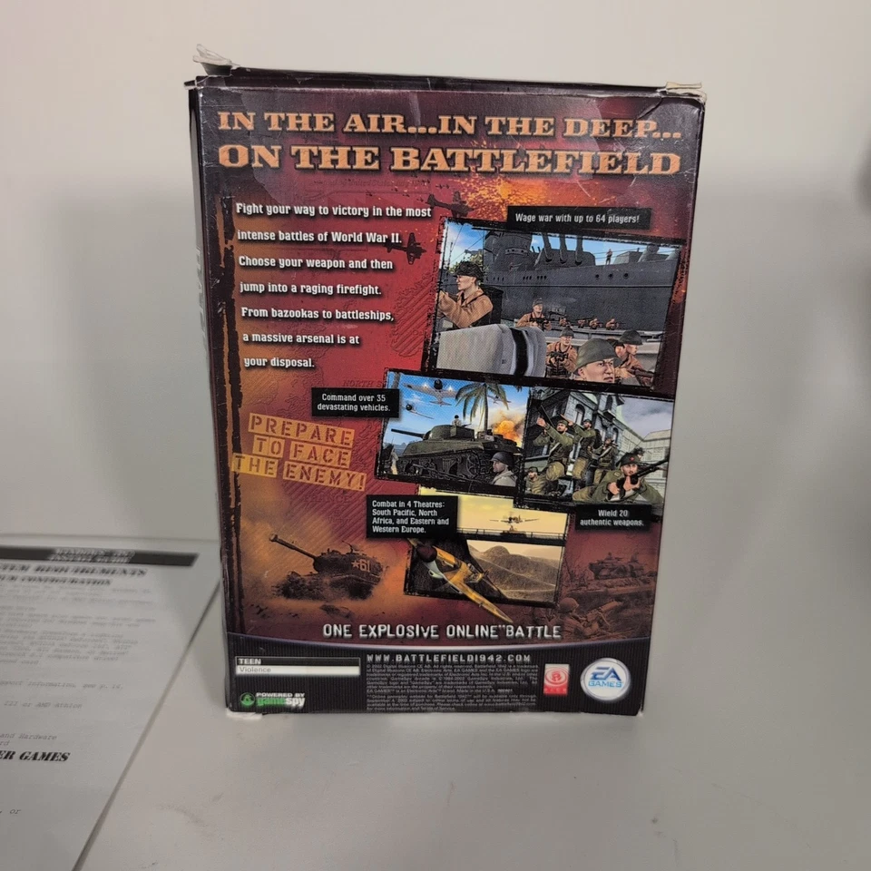 Battlefield 1942 2002 CIB Complete With Box Disc 1 & 2 Manual Tested Working - Image 3 of 4