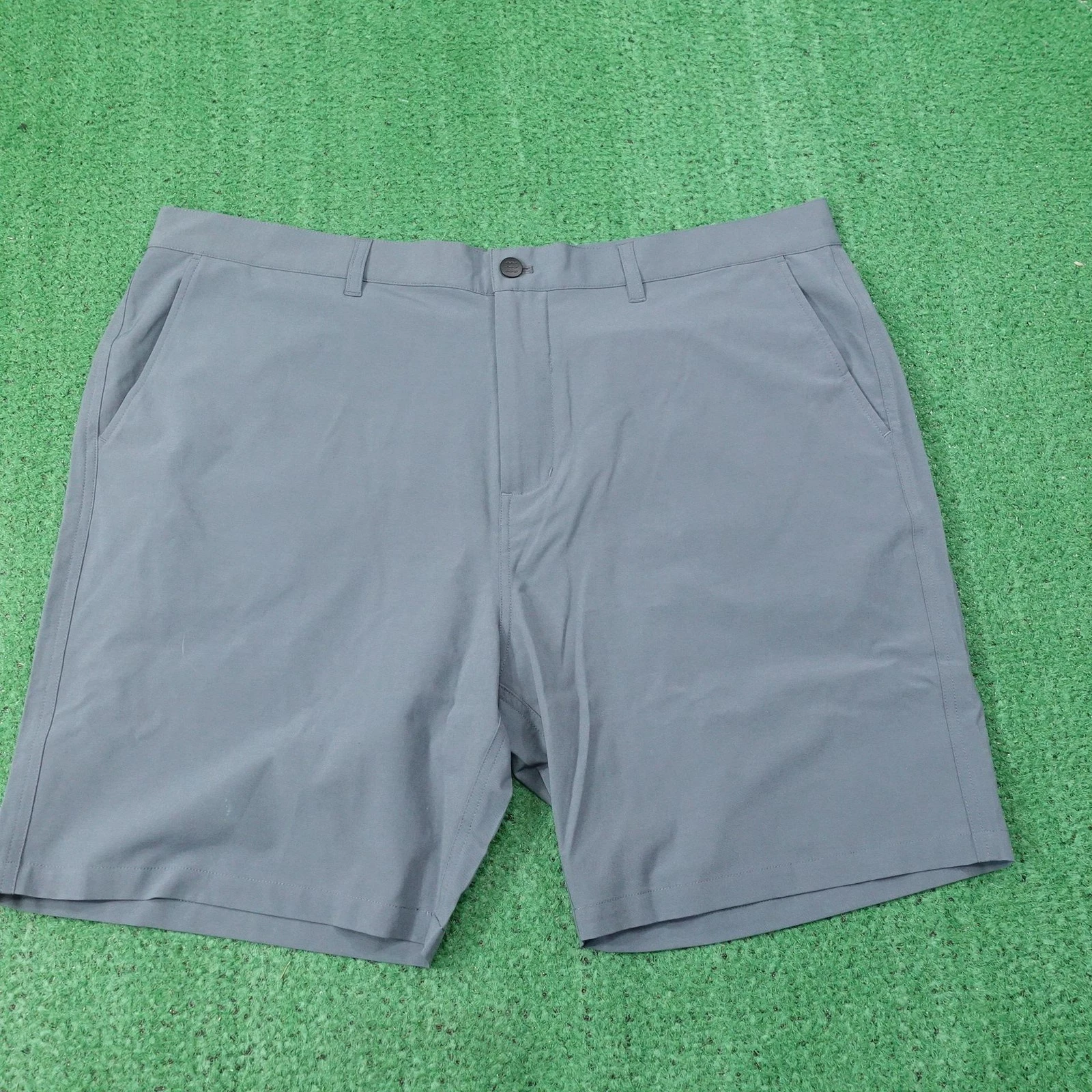 Free Fly Shorts Mens 38 Gray Microfiber Polyester Spandex Golf Hybrid