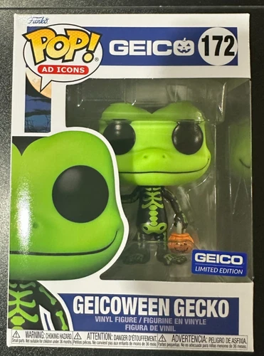 Funko Pop! Ad Icons #172 Geicoween Gecko - Green - Geico Limited Edition - New