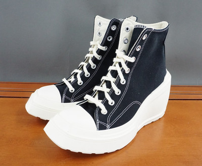Converse x Martine Ali Chuck 70 De Luxe Wedge Women 9 Black Canvas Platform Shoe