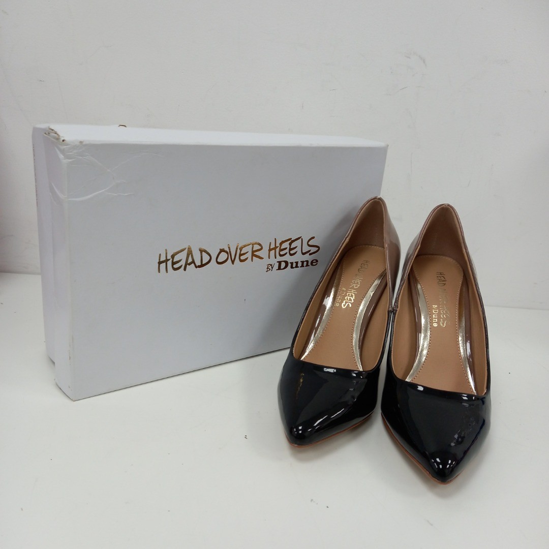 Head Over Heels Dune Court Shoes UK Ombre Black Beige 'Alexxa' FPL-RMF - Main Image