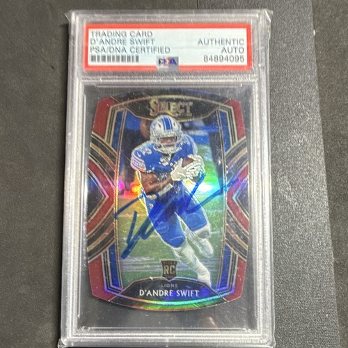 Panini 2020 Select D'Andre Swift Rookie Die-Cut Prizm Club Level Auto #251 PSA