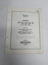 BRIGGS & STRATTON ENGINE ILLUSTRATED PARTS LIST CATALOG MANUAL 23 MS-3676