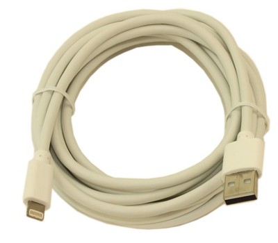 10ft Genuine Lightning MFi-Certified USB Cable Sync and Charge  White