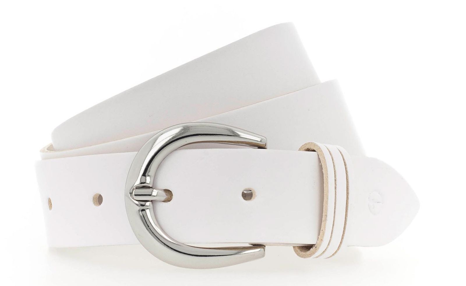 Tamaris Leather Belt W75 White